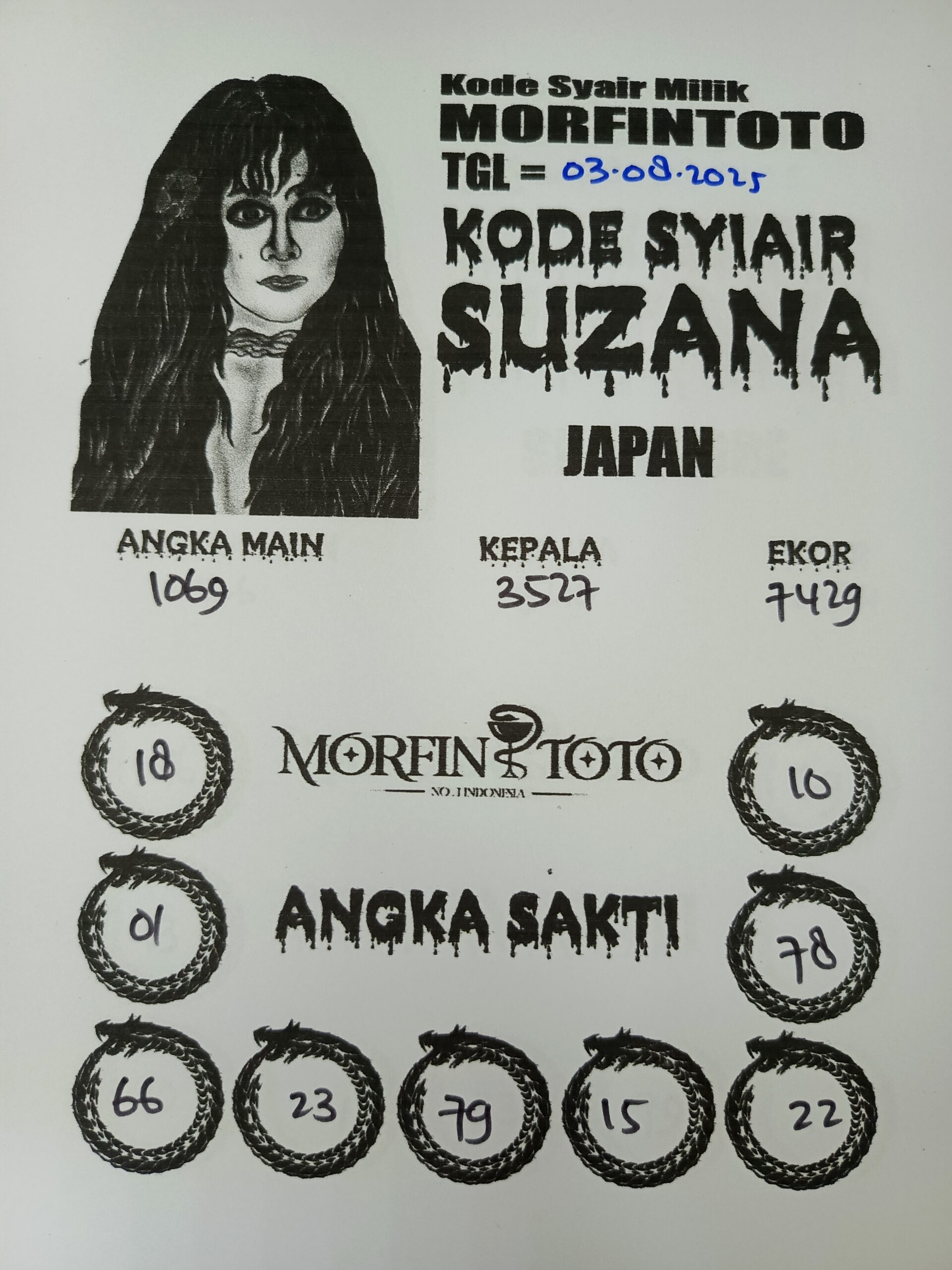 SYAIR TOGEL SUZANA  JAPAN  03 AGUSTUS 2035