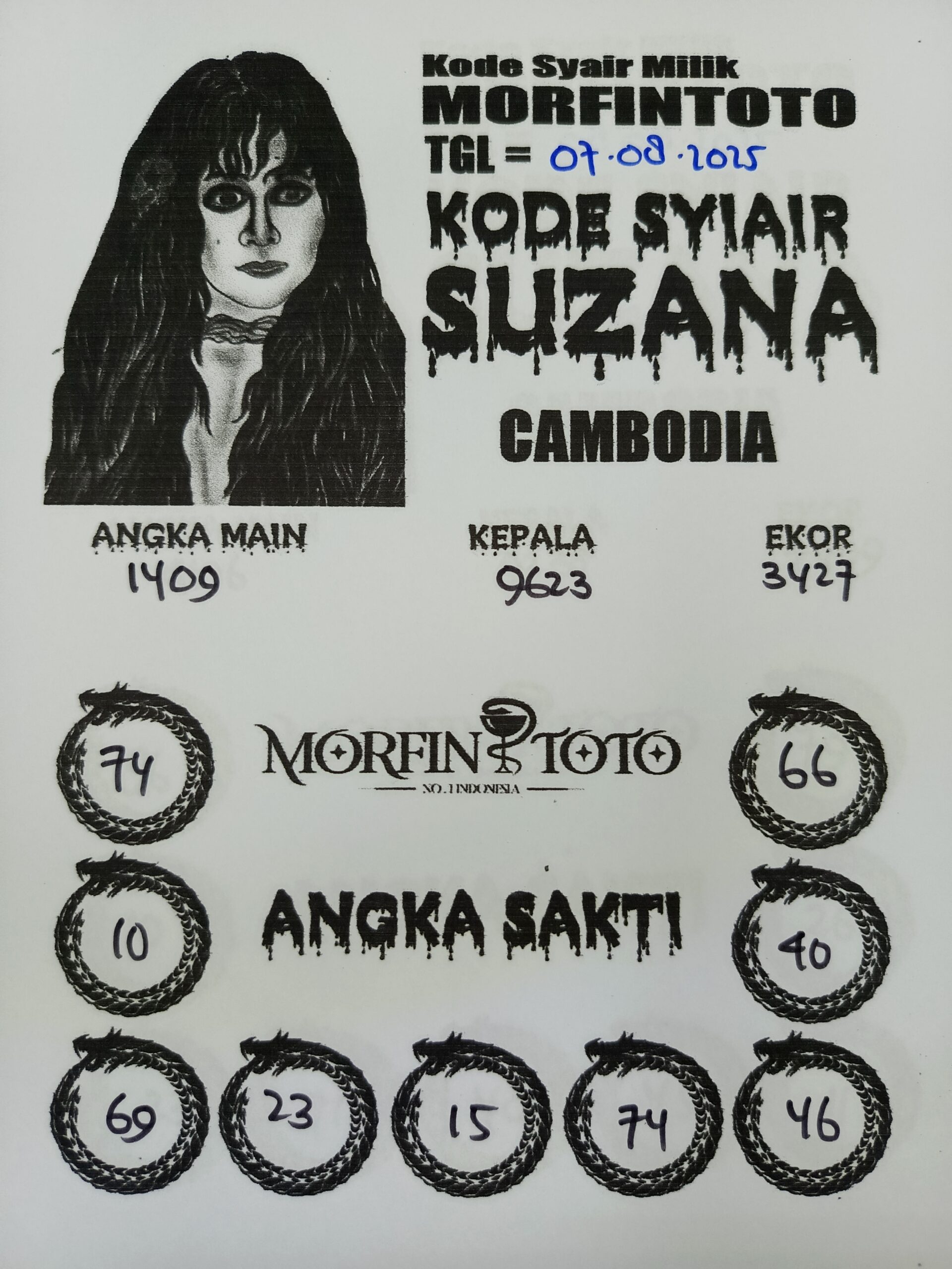 SYAIR TOGEL BABI NGEPET  CAMBODIA 07 AGUSTUS 2025