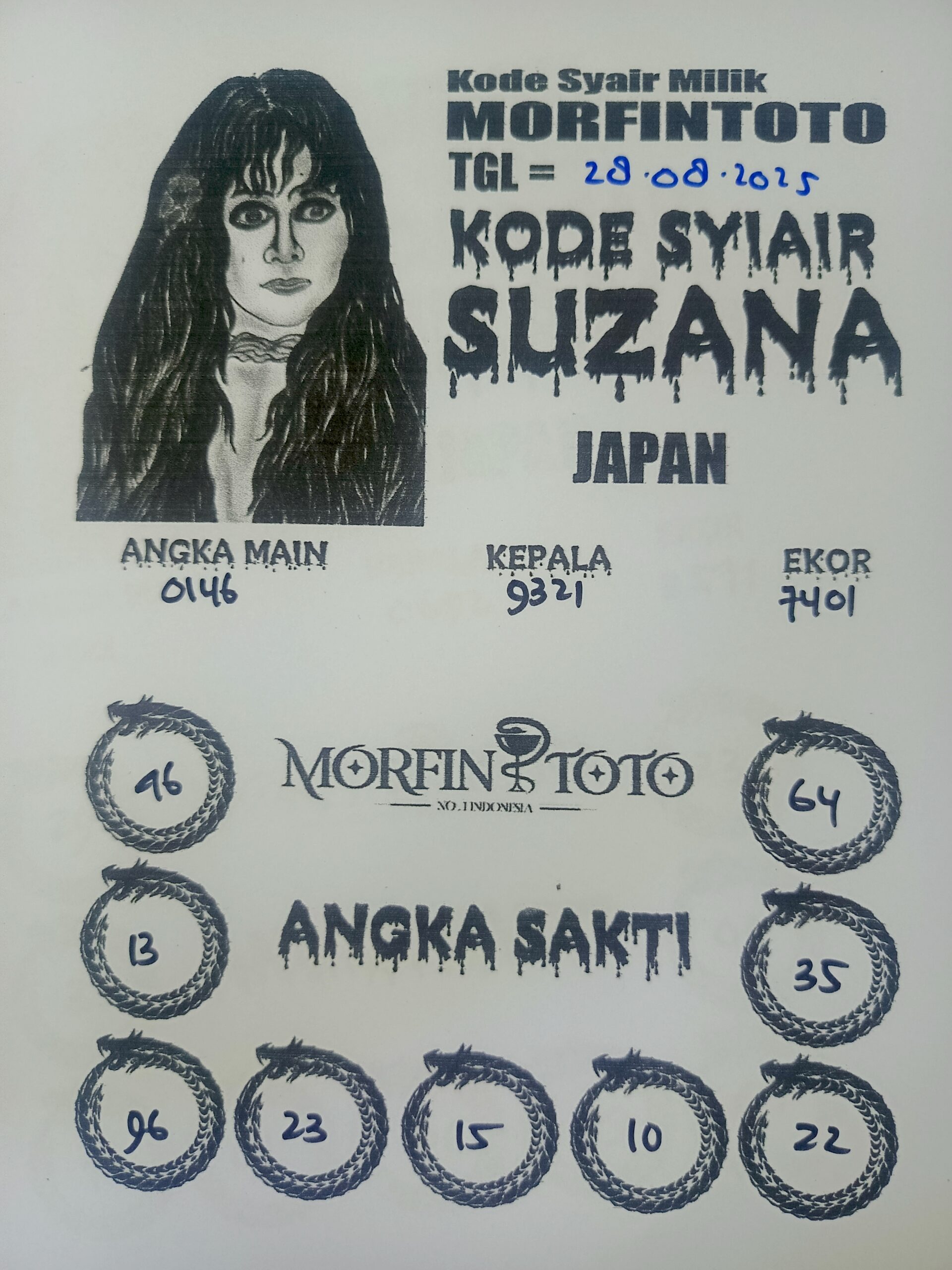 SYAIR TOGEL SUZANA  JAPAN  28 AGUSTUS 2025