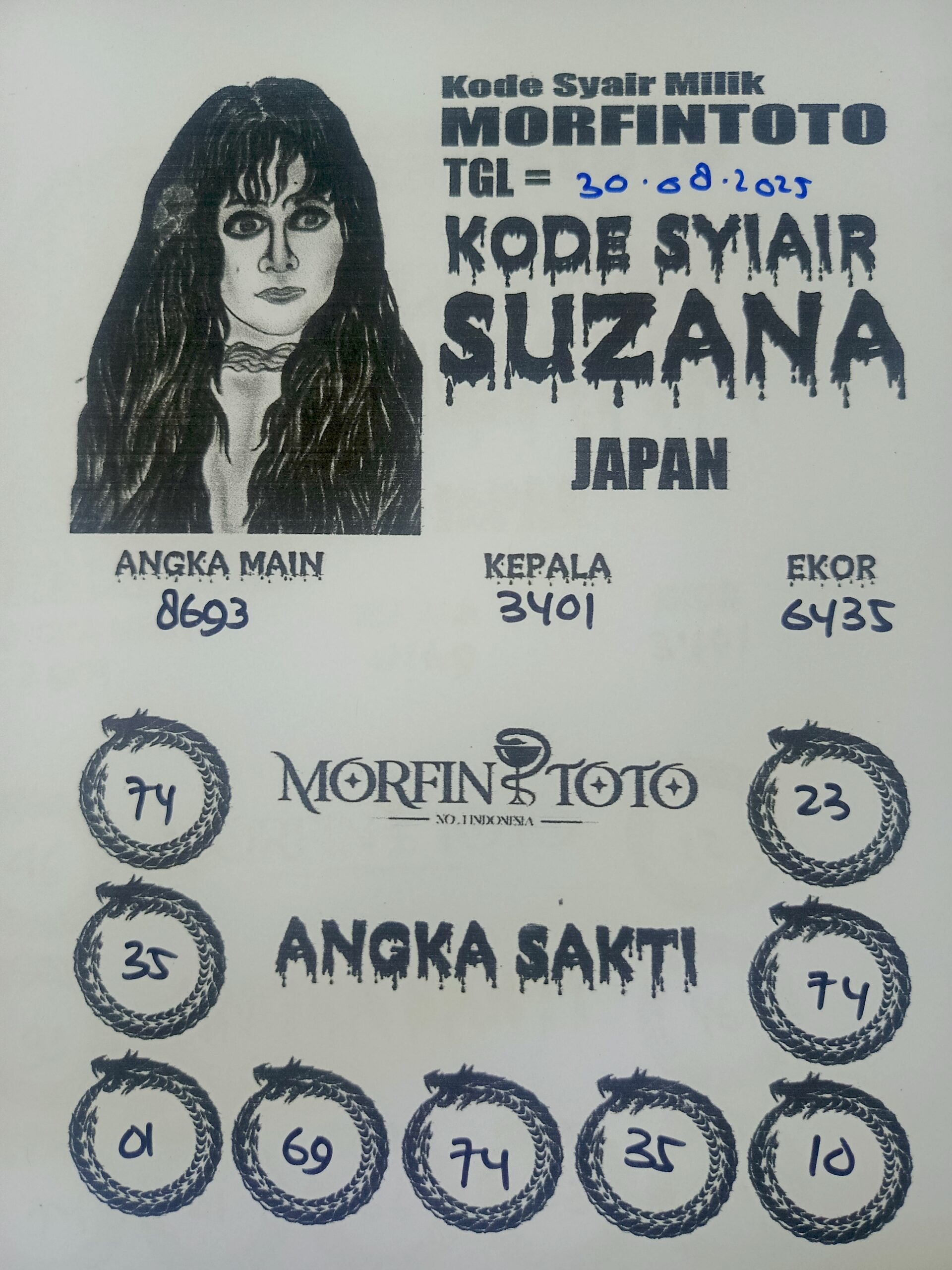 SYAIR TOGEL SUZANA  JAPAN  30 AGUSTUS 2025