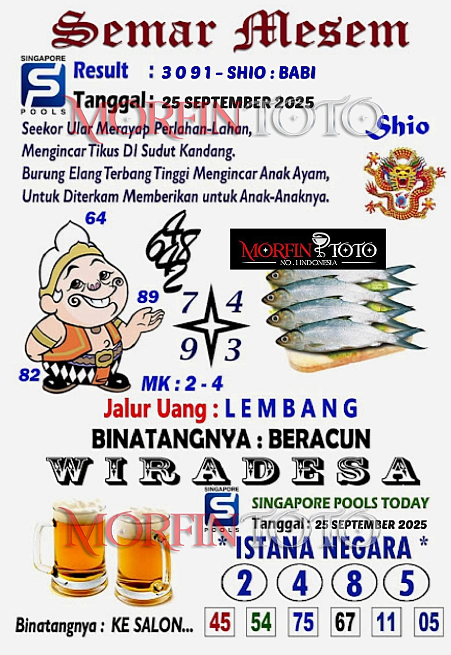 SYAIR TOGEL SEMAR MESEM SINGAPORE 25 SEPTEMBER 2025