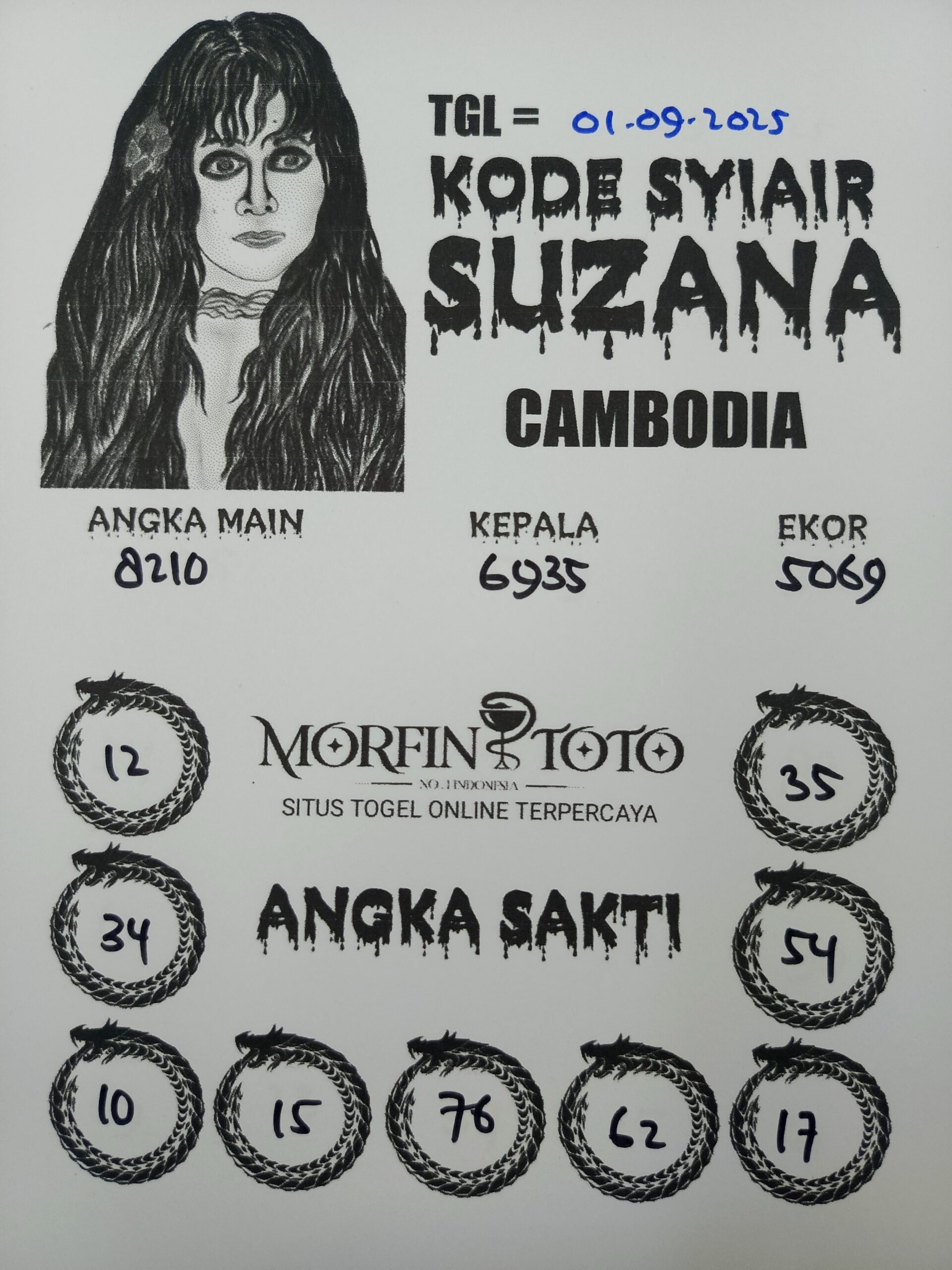 SYAIR TOGEL SUZANA CAMBODIA 01 SEPTEMBER 2025