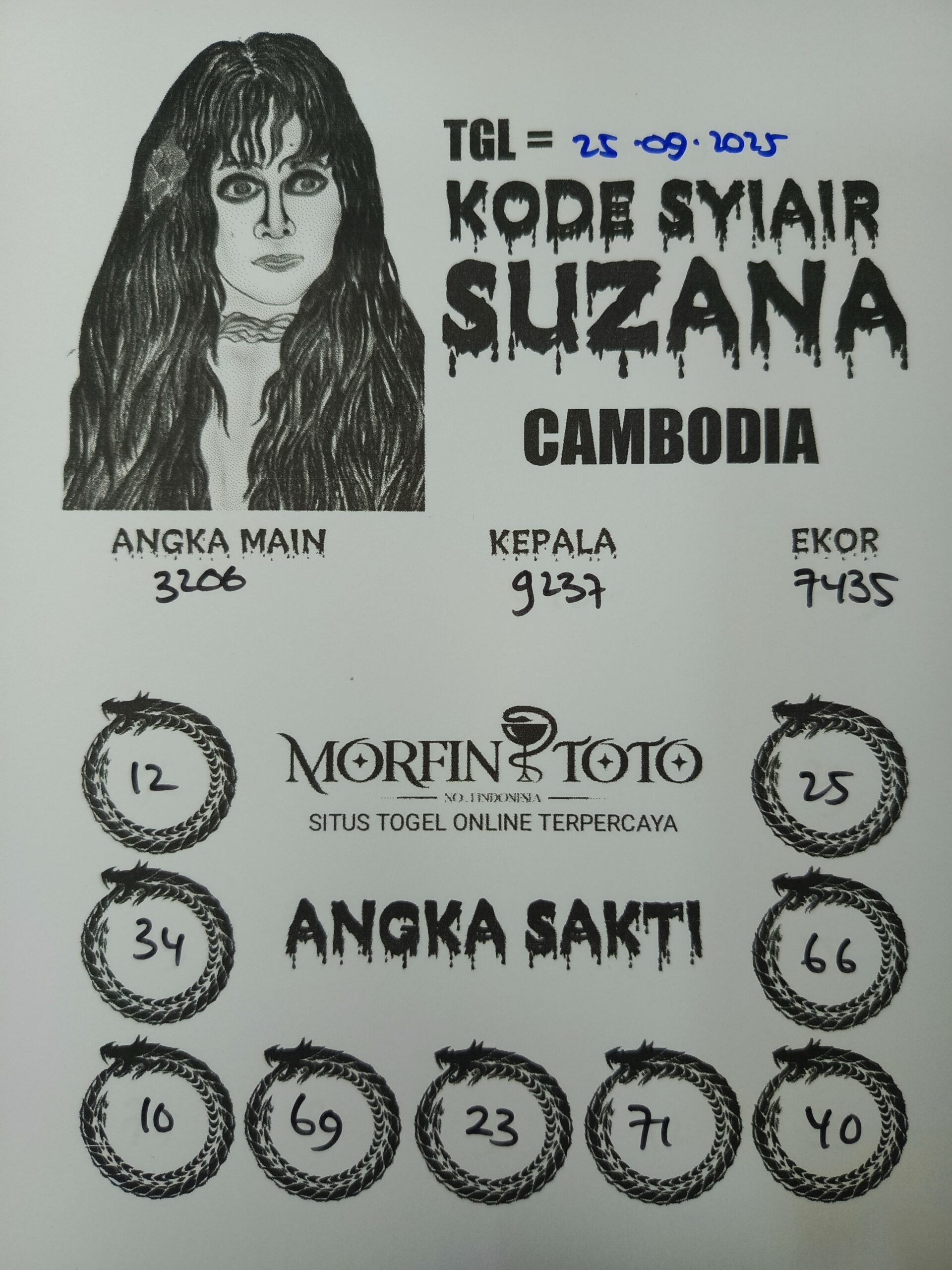 SYAIR TOGEL SUZANA  CAMBODIA 25 SEPTEMBER 2025