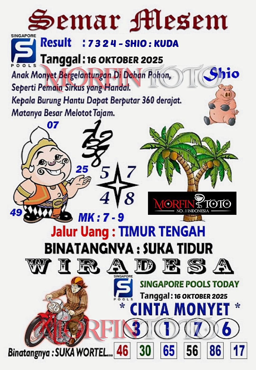 SYAIR TOGEL SEMAR MESEM  SINGAPORE 16 OKTOBER 2025
