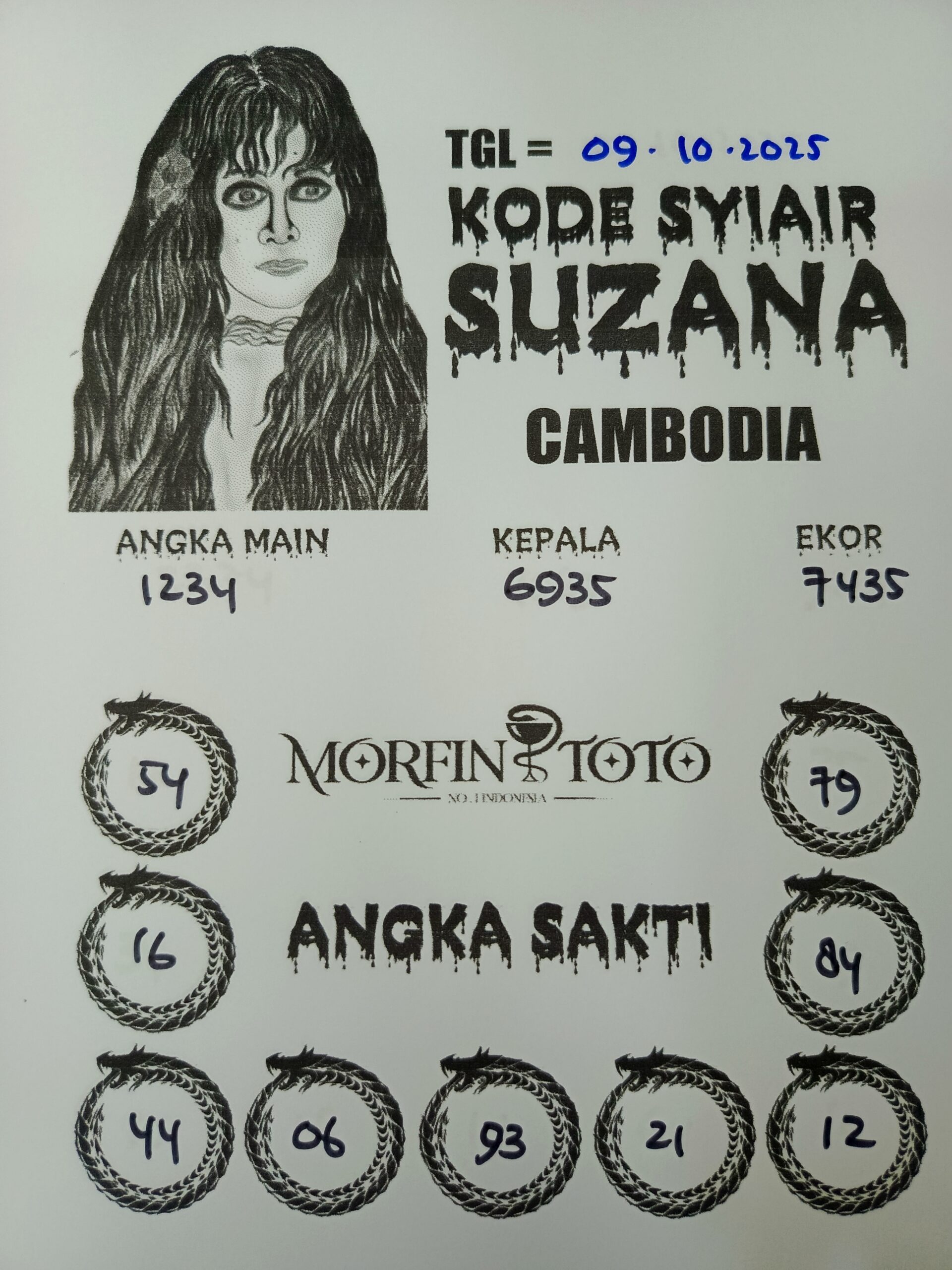 SYAIR TOGEL SUZANA CAMBODIA 09 OKTOBER 2025