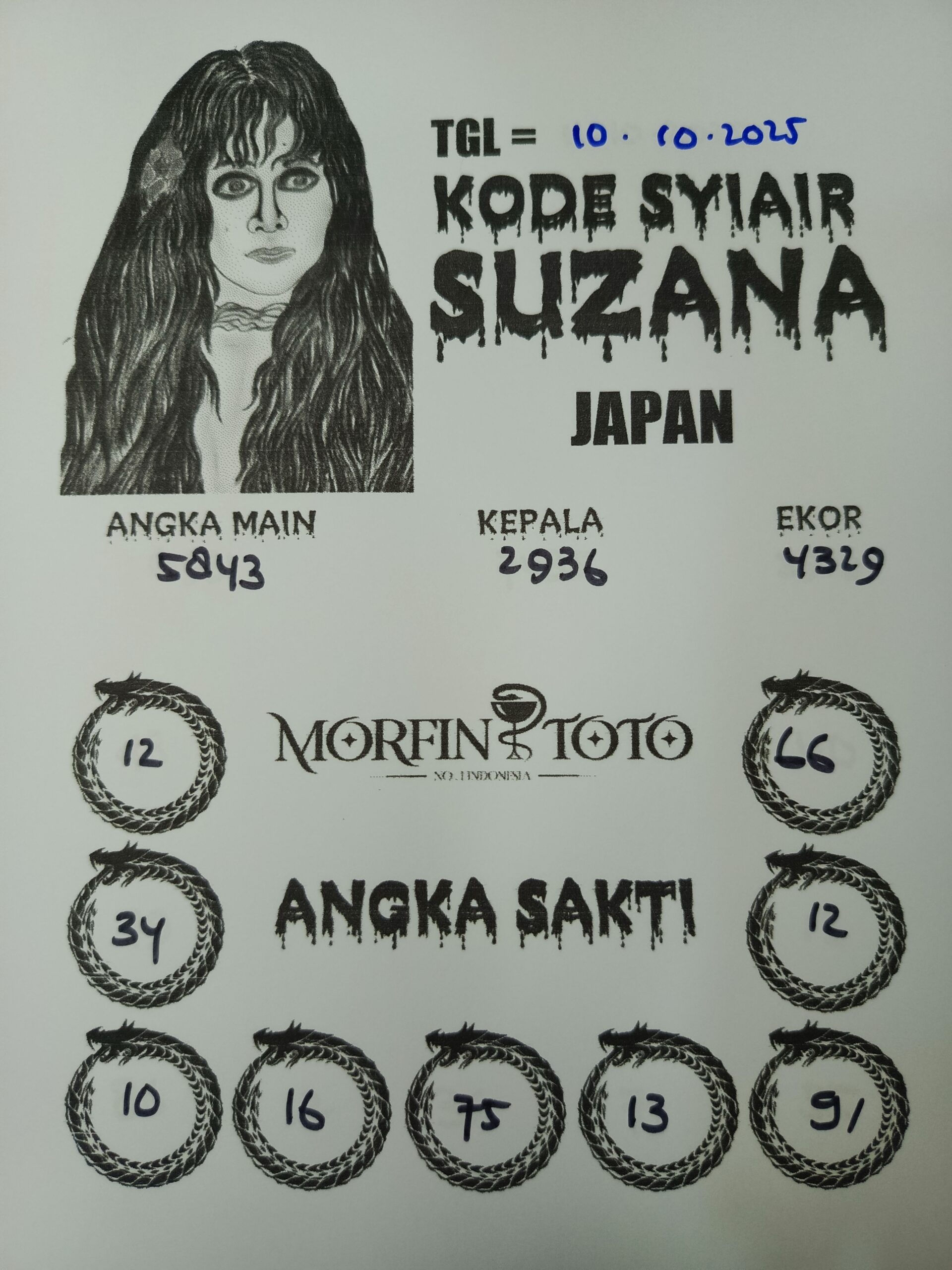 SYAIR TOGEL SUZANA JAPAN 10 OKTOBER 2025