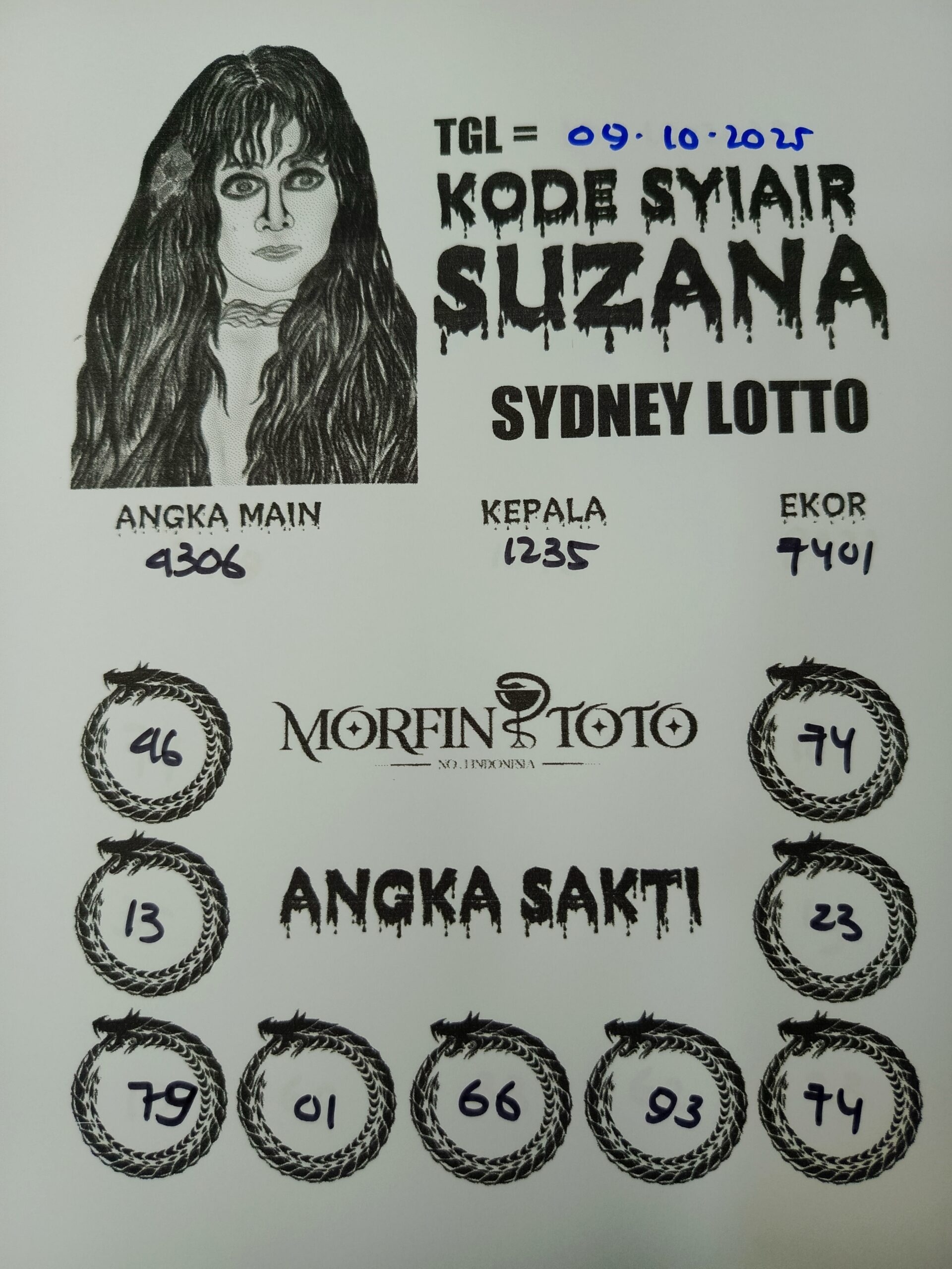 SYAIR TOGEL SUZANA SYDNEY LOTTO 09 OKTOBER 2025