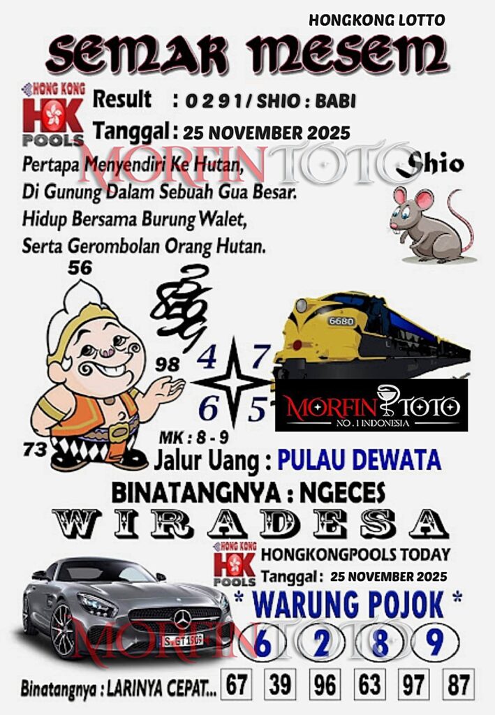 SYAIR TOGEL SEMAR MESEM HONGKONG LOTTO 25 NOVEMBER 2025
