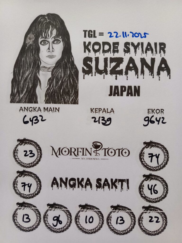 SYAIR TOGEL SUZANA  JAPAN POOLS  22 NOVEMBER 2025