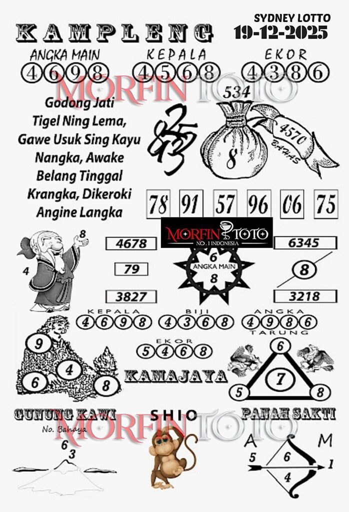 SYAIR TOGEL SENTANA SYDNEY LOTTO 19 DESEMBER2025
