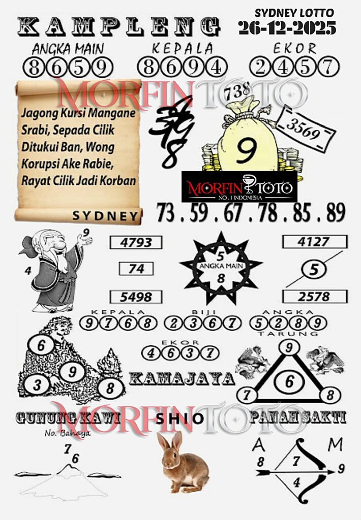 SYAIR TOGEL KAMPLENG SYDNEY LOTTO 26 DESEMBER 2025