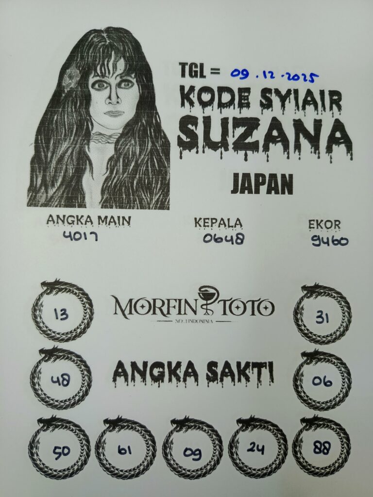 SYAIR TOGEL SUZANA JAPAN 09 DESEMBER 2025