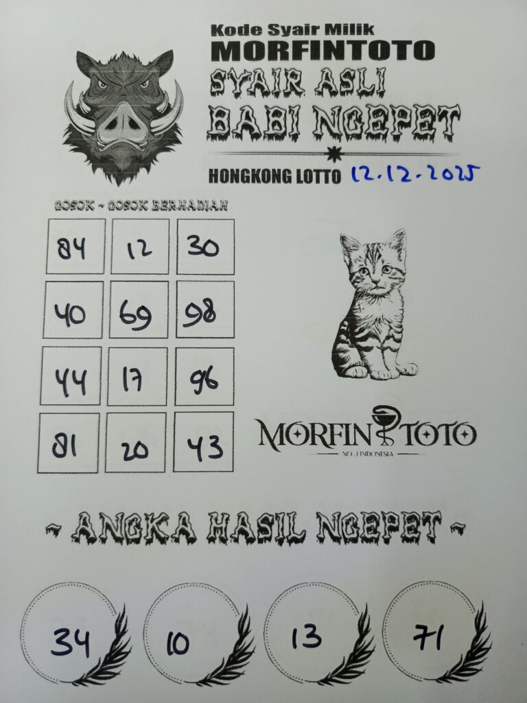 SYAIR TOGEL BABI NGEPET HONGKONG LOTTO 11 DESEMBER 2025