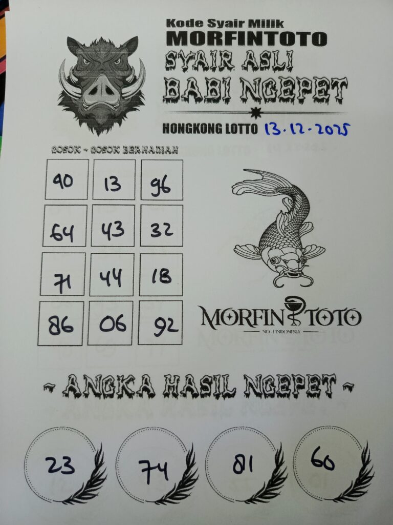 SYAIR TOGEL BABI NGEPET HONGKONG LOTTO 11 DESEMBER 2025