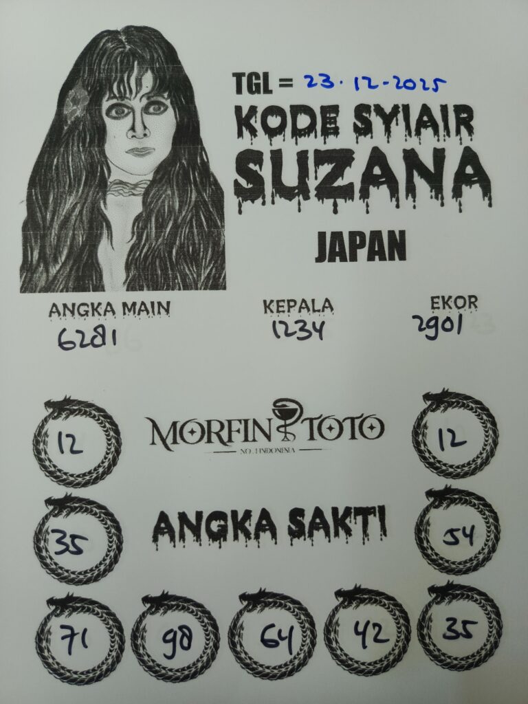 SYAIR TOGEL SUZANA JAPAN  23 DESEMBER  2025