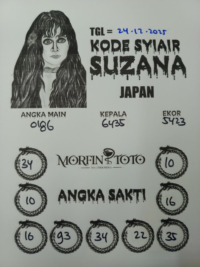 SYAIR TOGEL SUZANA JAPAN 24 DESEMBER 2025