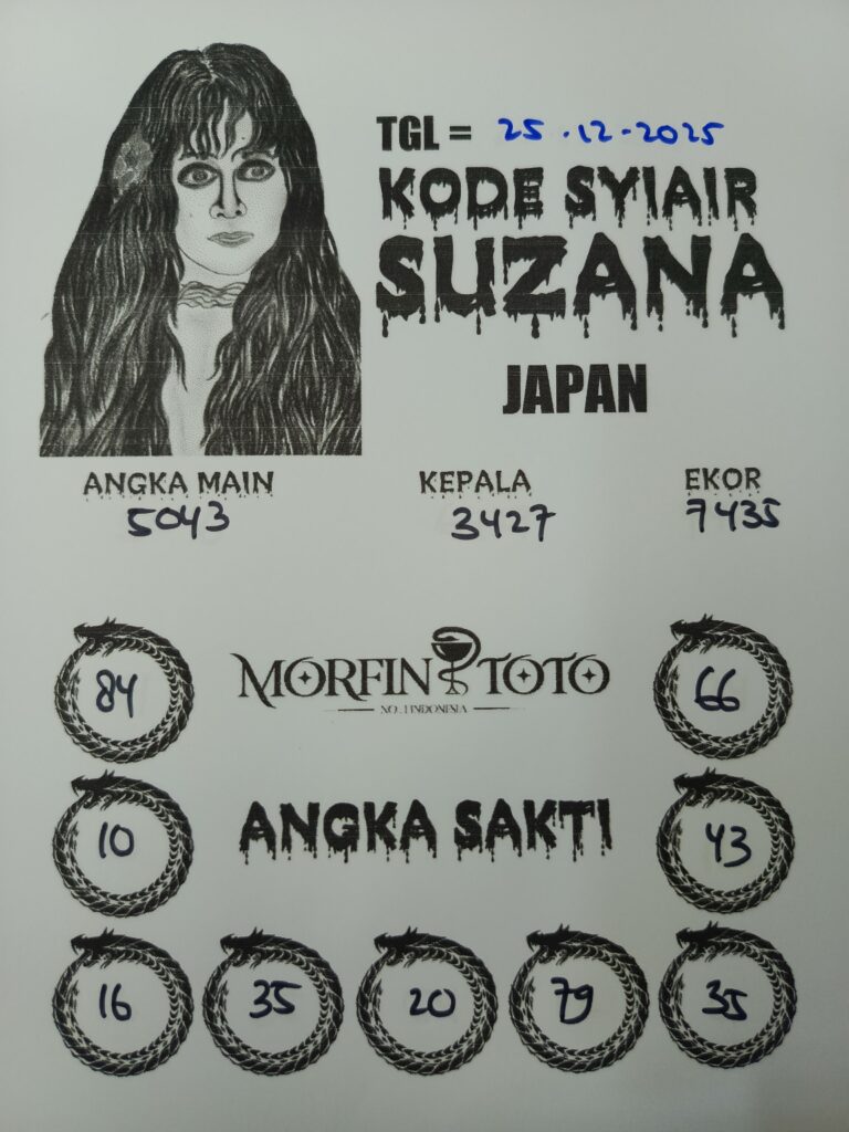SYAIR TOGEL SUZANA JAPAN  25 DESEMBER  2025