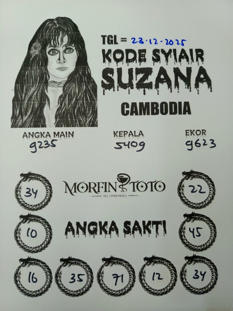 SYAIR TOGEL SUZANA CAMBODIA 23 DESEMBER 2025