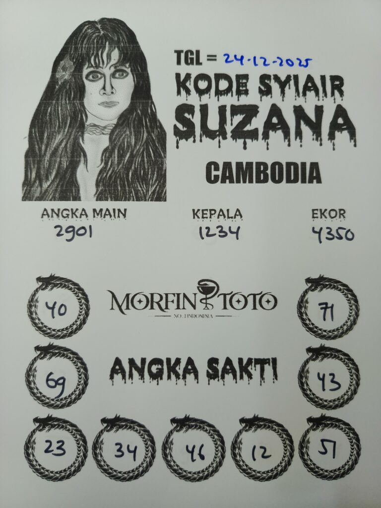 SYAIR TOGEL SUZANA CAMBODIA 24 DESEMBER 2025