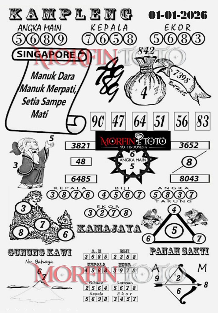 SYAIR TOGEL KAMPLENG SINGAPORE 01 JANUARI 2026