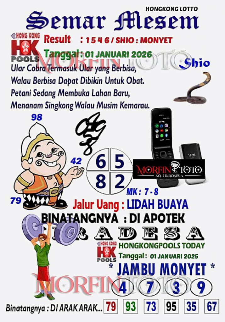 SYAIR TOGEL SEMAR MESEM  HONGKONG 201 JANUARI 2026