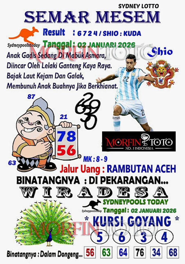 SYAIR TOGEL SEMAR MESEM  SYDNEY 02 JANUARI 2026