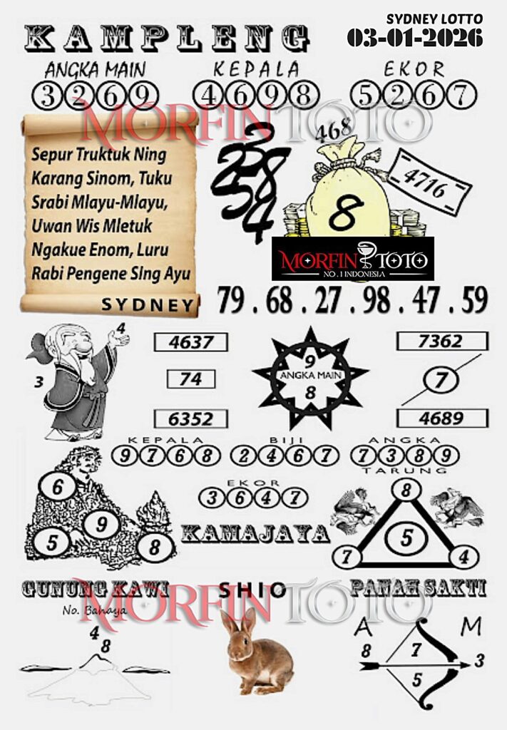 SYAIR TOGEL KAMPELENG SYDNEY 03 JANUARI 2026