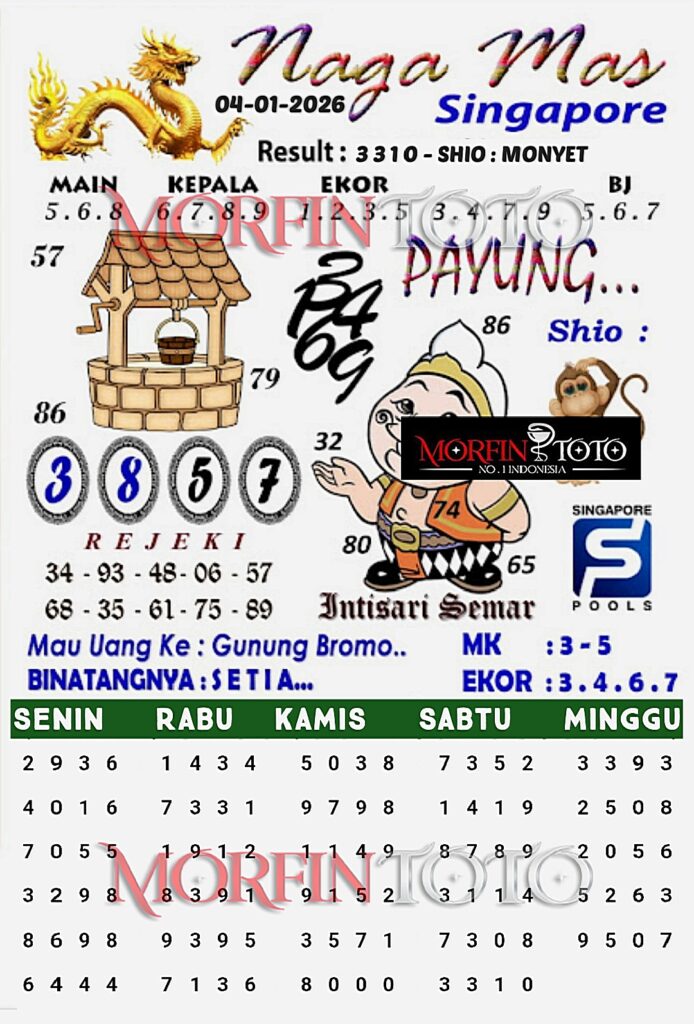 SYAIR TOGEL NAGA EMAS SINGAPORE 04 JANUARI 2026