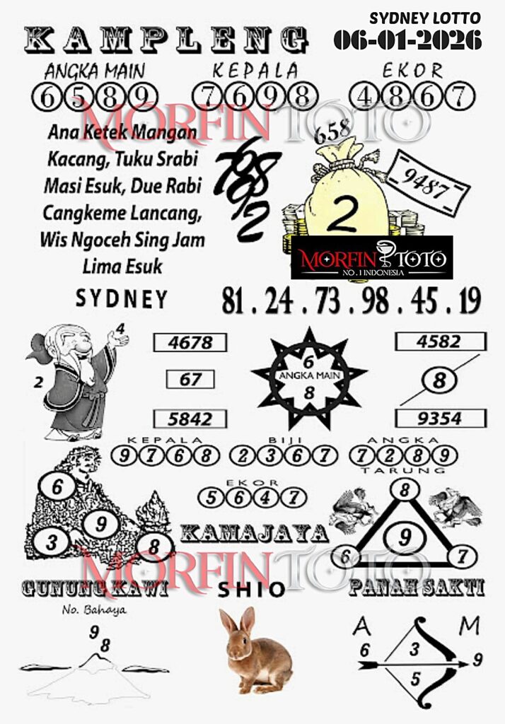 SYAIR TOGEL KAMPLENG SYDNEY 06 JANUARI 2026