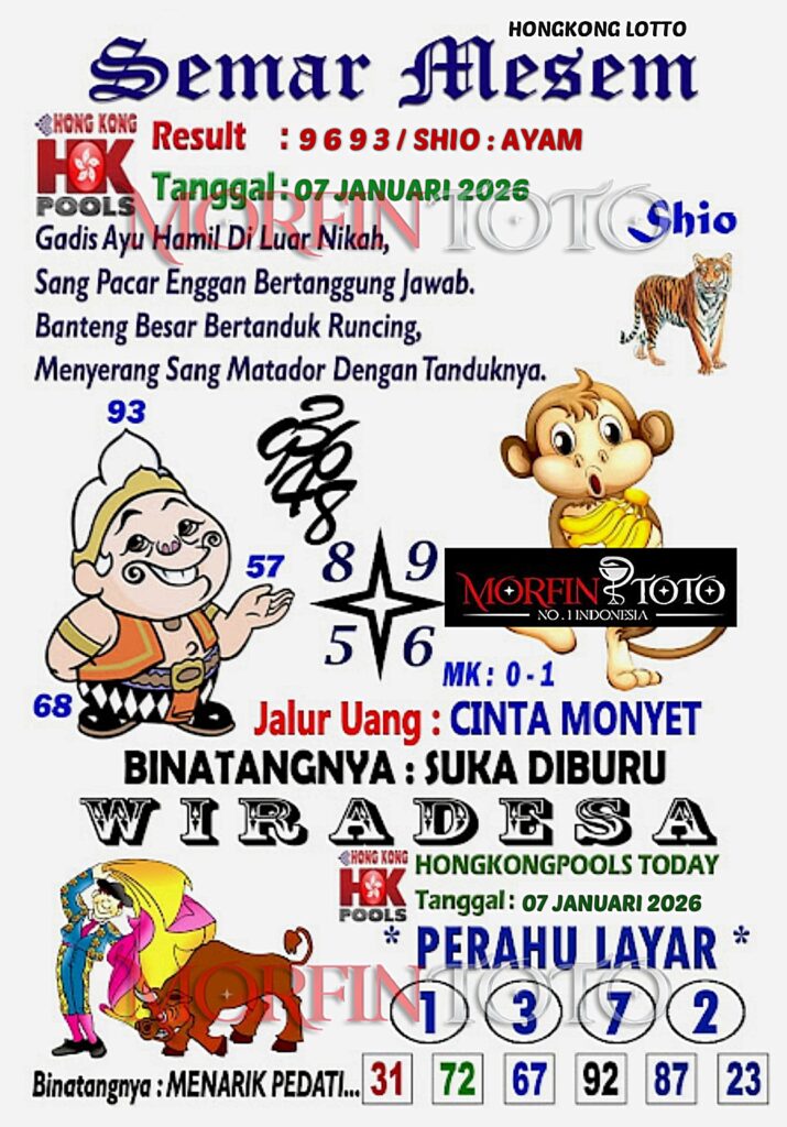 SYAIR TOGEL SEMAR MESEM HONGKONG 07 JANUARI 2026