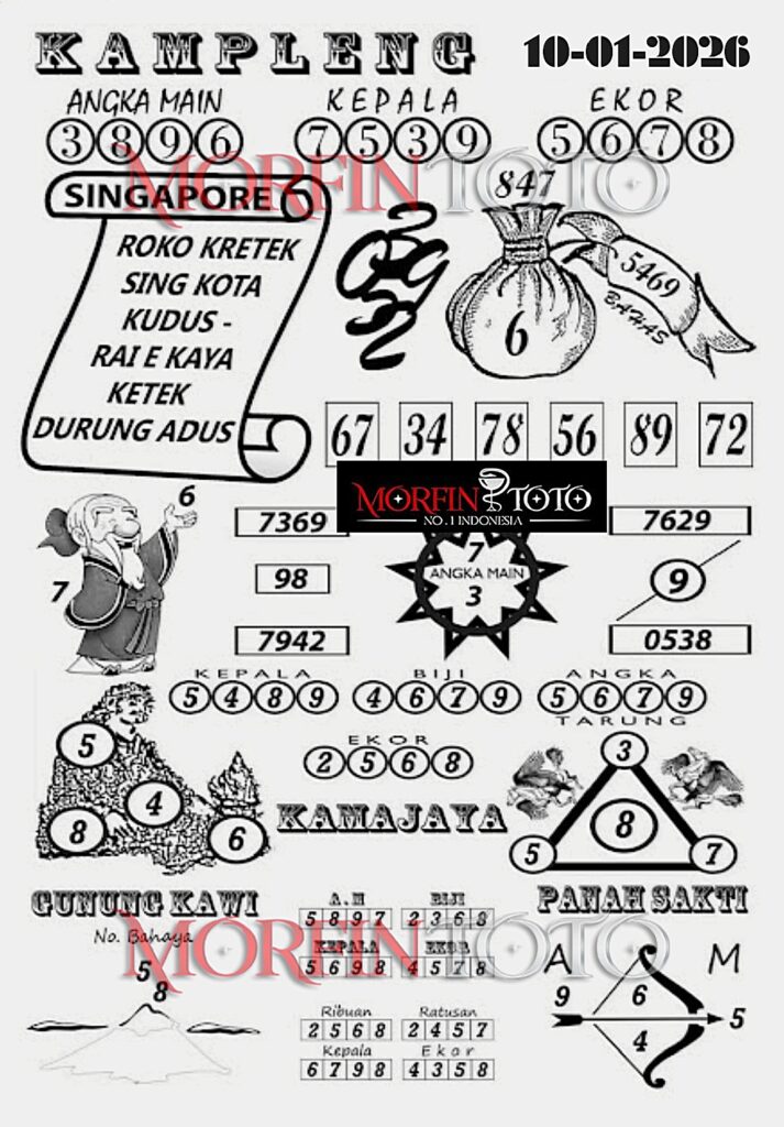 SYAIR TOGEL KAMPLENG SINGAPORE 10 JANUARI 2026