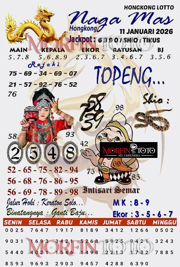 SYAIR TOGEL NAGA EMAS 11 10 JANUARI 2026