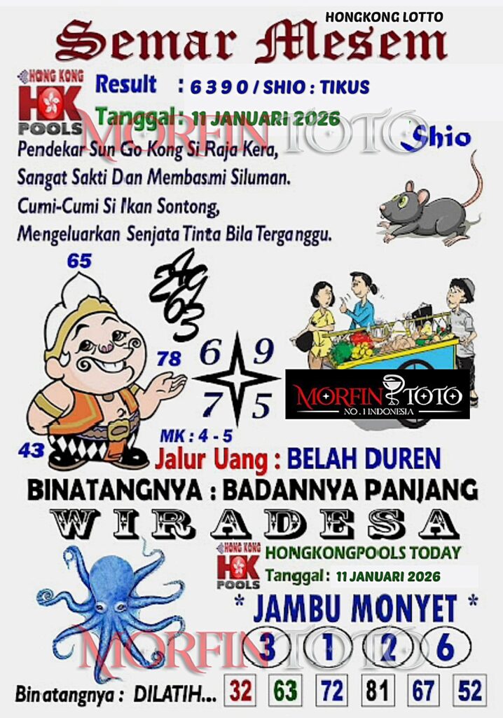 SYAIR TOGEL SEMAR MESEM HONGKONG 11 JANUARI 2026