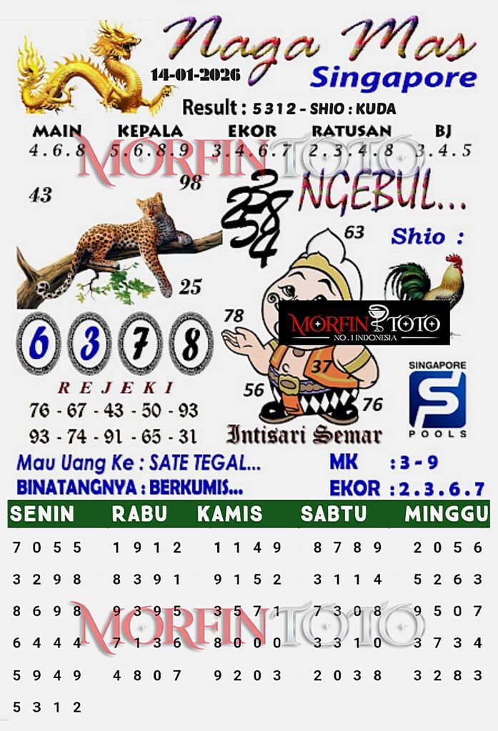 SYAIR TOGEL NAGA EMAS SINGAPORE 14 JANUARI 2026