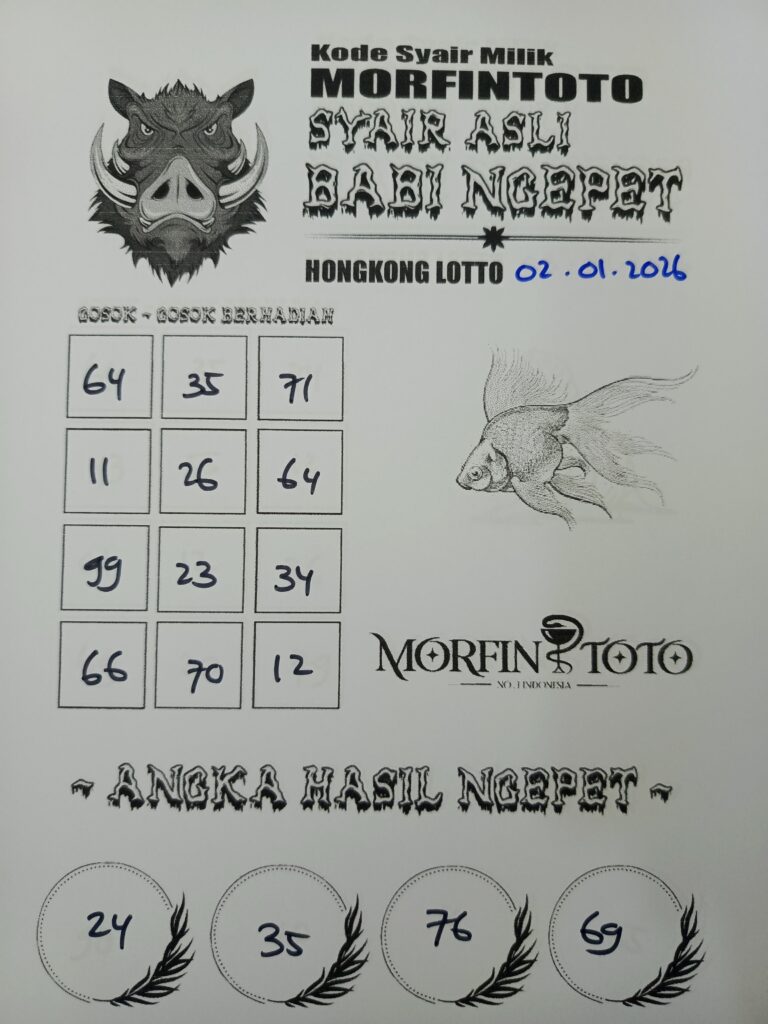 SYAIR TOGEL BABI NGEPET HONGKONG 02 JANUARI 2026