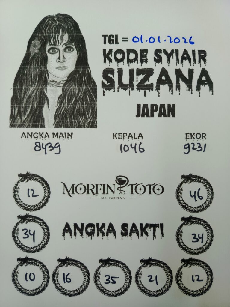 SYAIR TOGEL SUZANA  JAPAN 01 JANUARI 2026