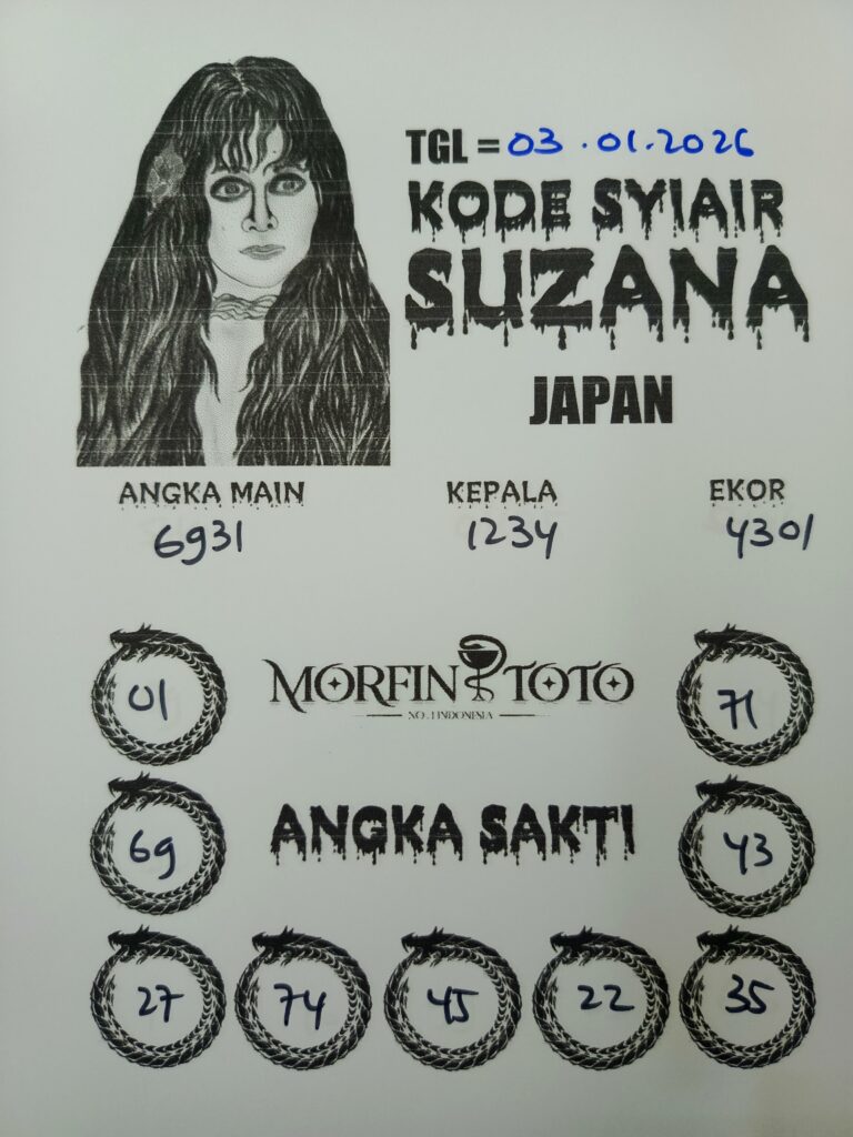 SYAIR TOGEL SUZANA  JAPAN 03 JANUARI 2026