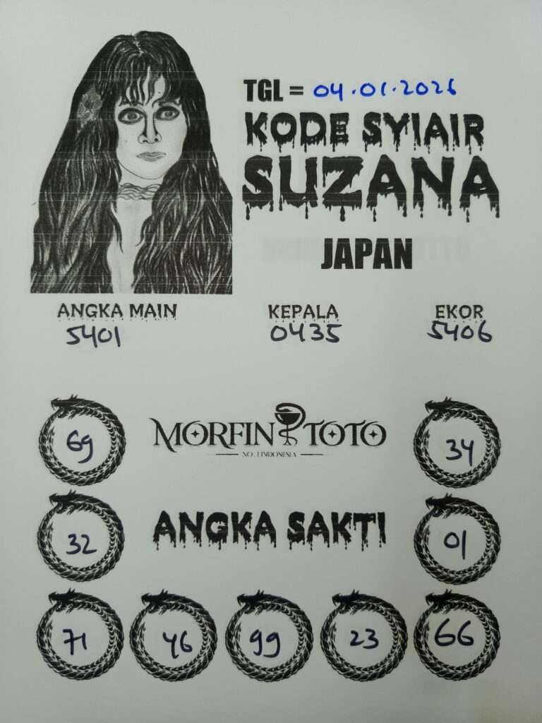 SYAIR TOGEL SUZANA JAPAN 04 JANUARI 2026