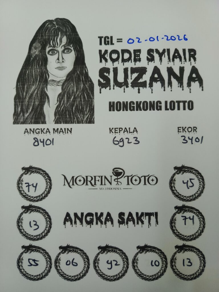 SYAIR TOGEL SUZANA  SYDNEY 02 JANUARI 2026