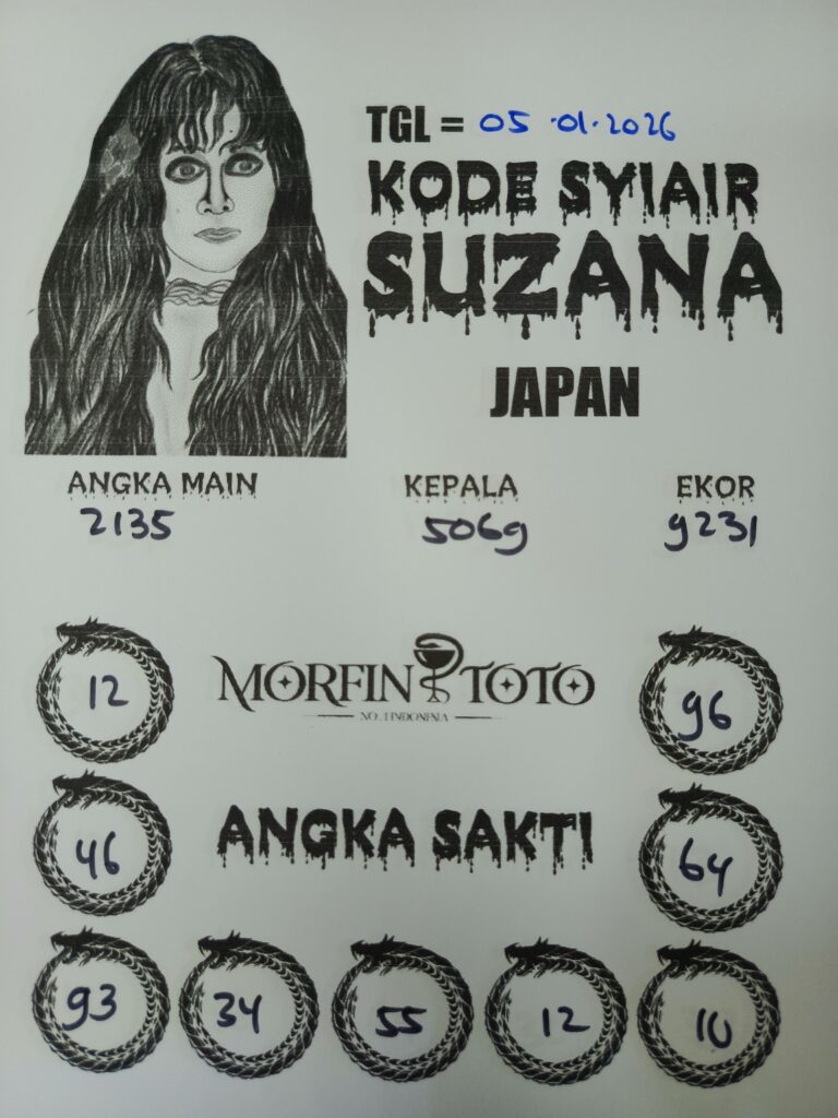 SYAIR TOGEL SUZANA JAPAN 05 JANUARI 2026