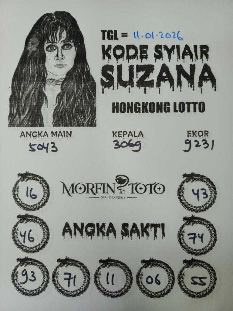 SYAIR TOGEL SUZANA HONGKONG 11 JANUARI 2026