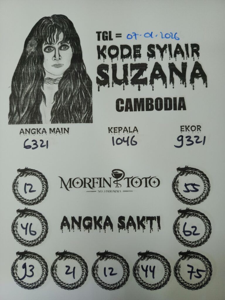 SYAIR TOGEL SUZANA  CAMBODIA 07 JANUARI 2026