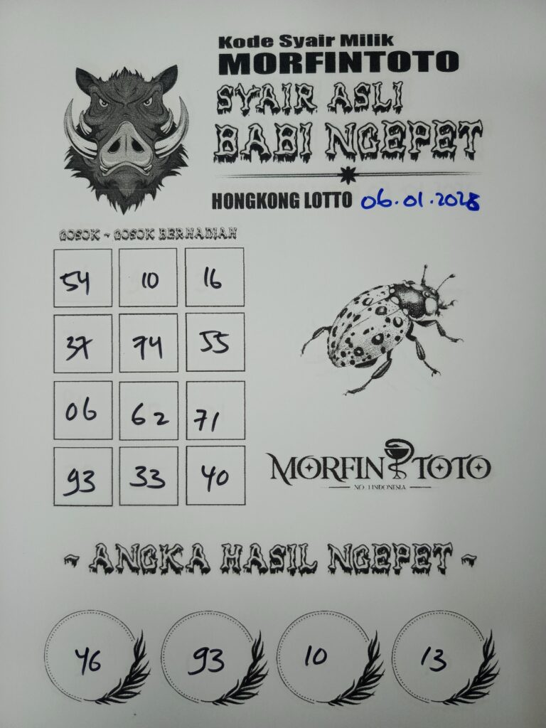 SYAIR TOGEL BABI NGEPET SYDNEY 06 JANUARI 2026