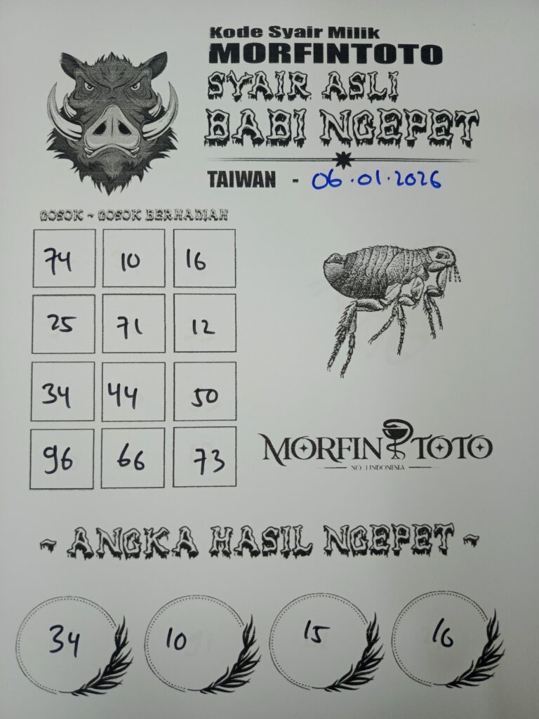SYAIR TOGEL BABI NGEPET CAMBODIA 06 JANUARI 2026