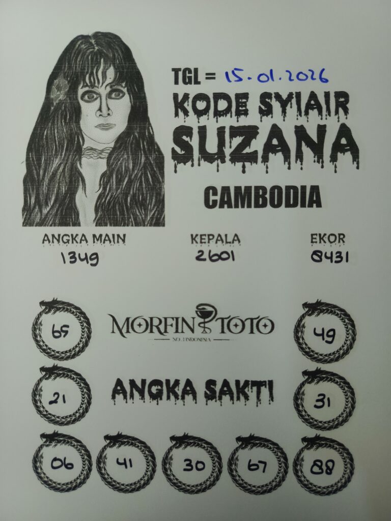 SYAIR TOGEL SUZANA CAMBODIA 15 JANUARI 2026