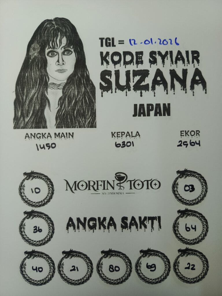 SYAIR TOGEL SUZANA  JAPAN 12 JANUARI 2026