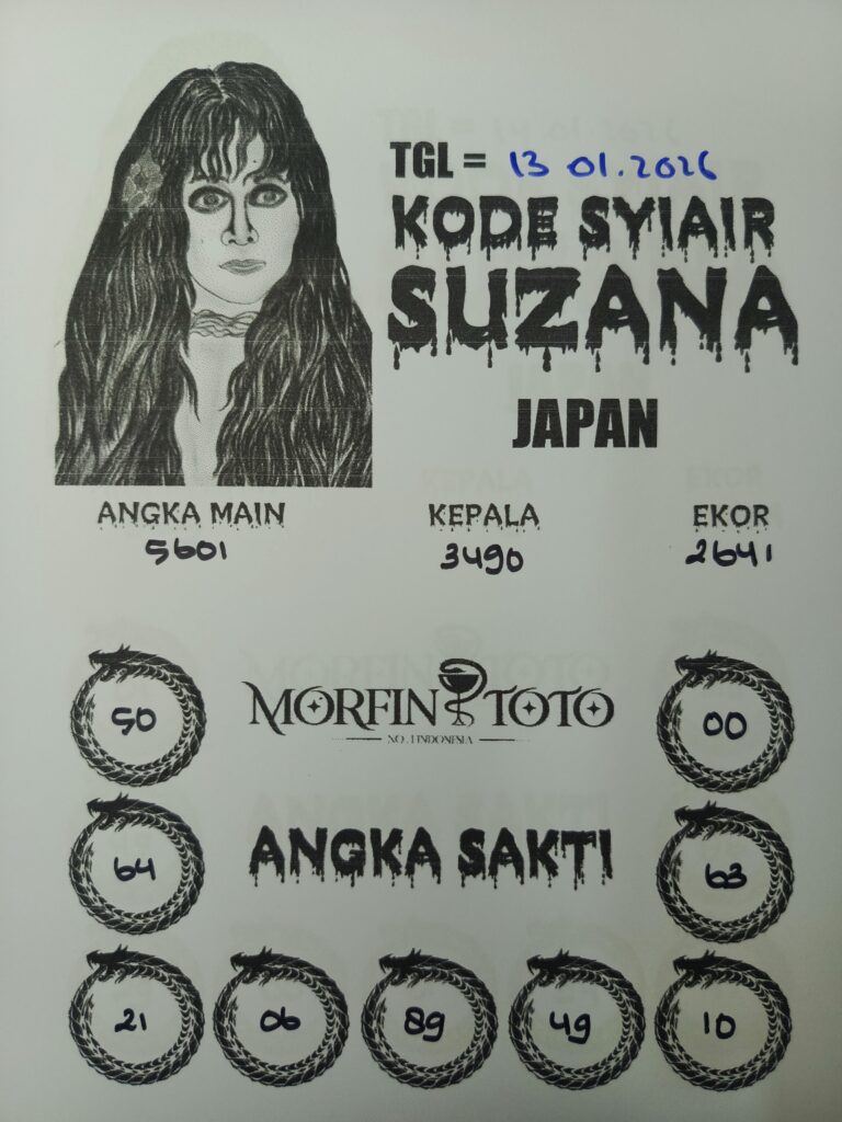 SYAIR TOGEL SUZANA  JAPAN 13 JANUARI 2026