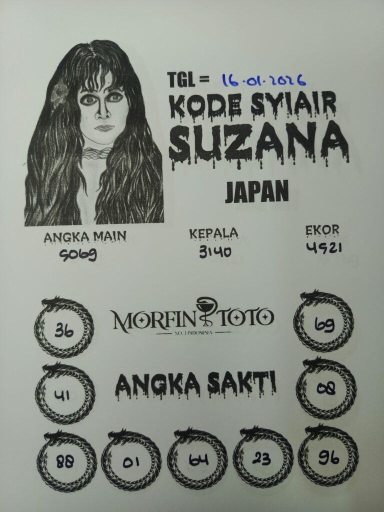 SYAIR TOGEL SUZANA JAPAN 16 JANUARI 2026