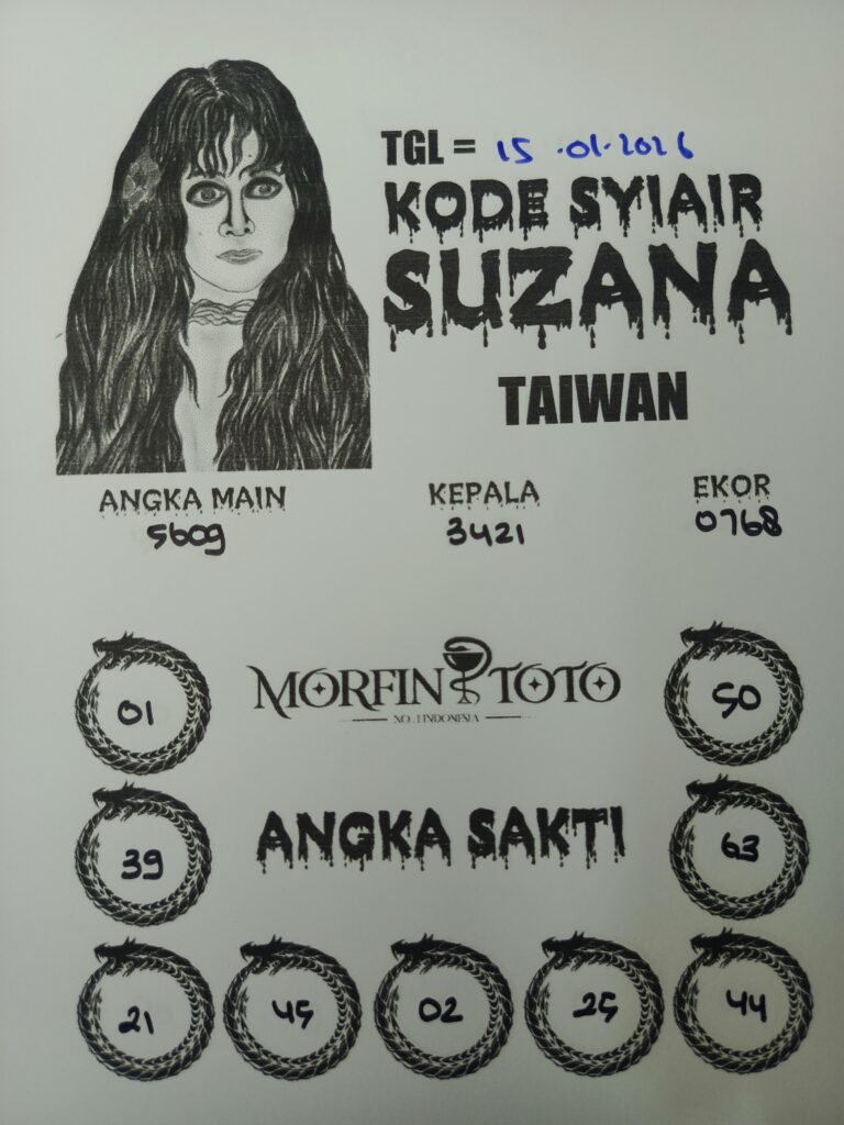 SYAIR TOGEL SUZANA TAIWAN 15 JANUARI 2026