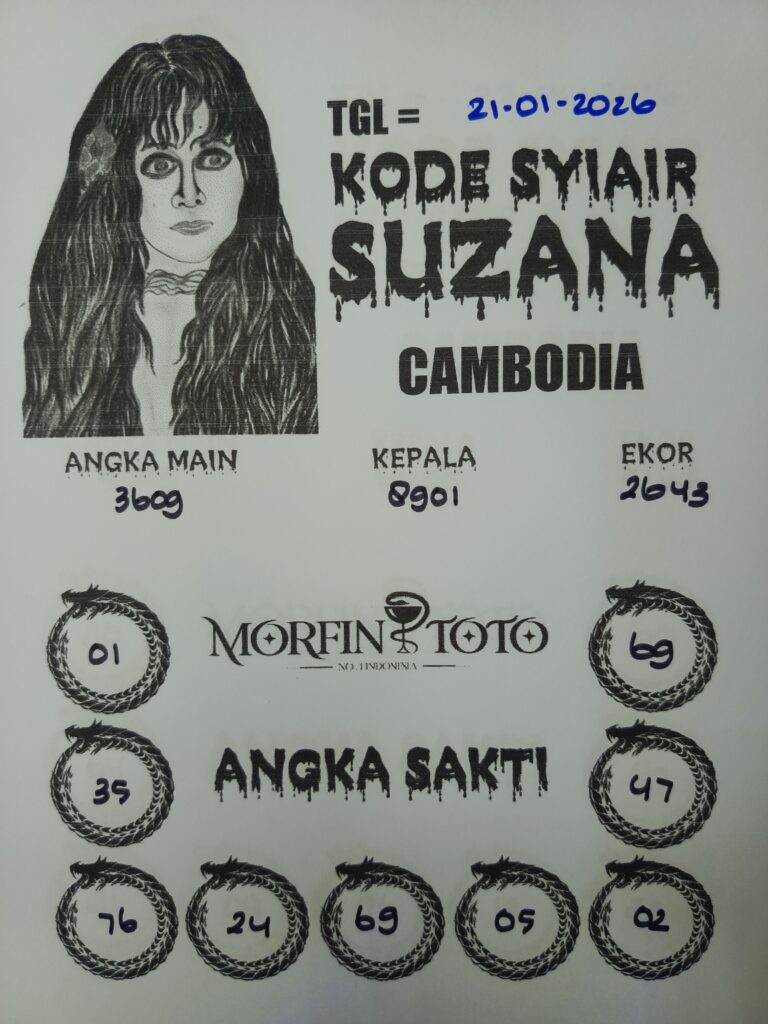 SYAIR TOGEL SUZANA CAMBODIA 21 JANUARI 2026